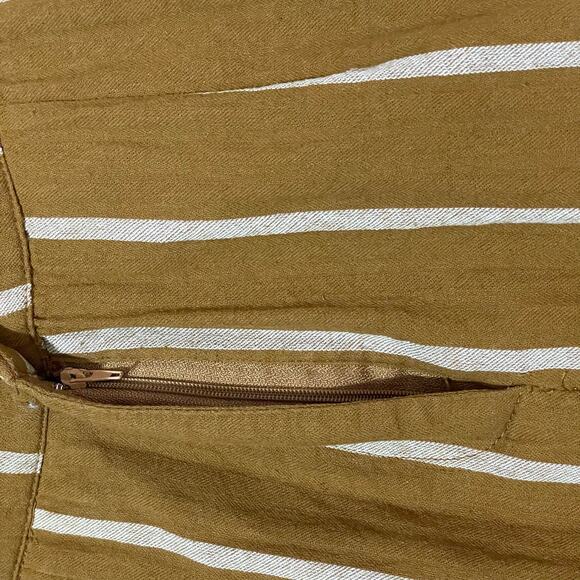 Emory Park Tailored Pinstripe Jumpsuit - Mustard - XS - Picture 12 of 16